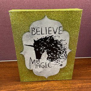 Glittery Wood Signs (2)